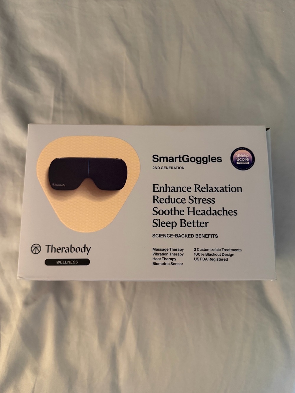 Therabody SmartGoggles 2nd Generation Eye Massager - Black